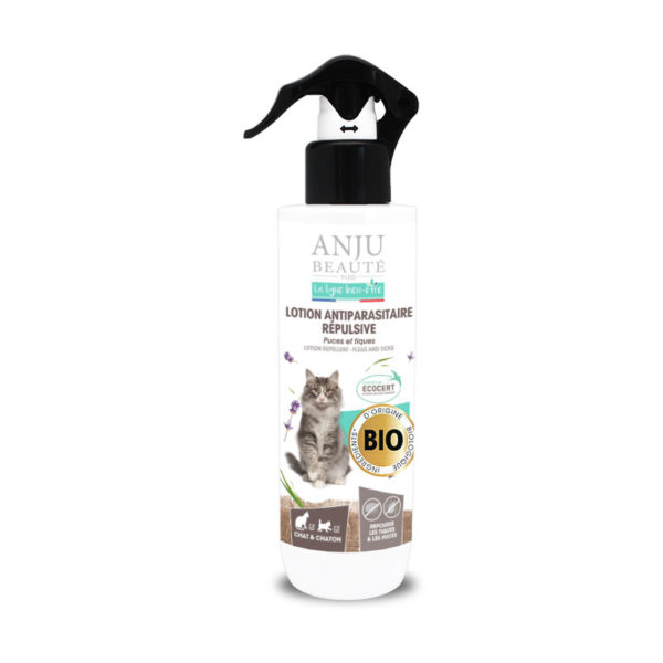 ANJU BEAUTÈ Lotion antiparasitaire répulsive chat.