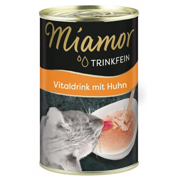 Miamor Trinkfein Vitaldrink kanalihaga, jook kassidele 135 ml