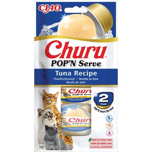 Inaba Churu POP’N Serve Tuna Recipe tuunikalaga maiustus kassidele 2x35g